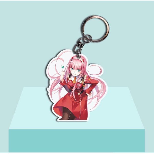 Gantungan Kunci Anime Zero Two - DARLING in the FRANXX - Ganci Akrilik - Keychain Acrylic