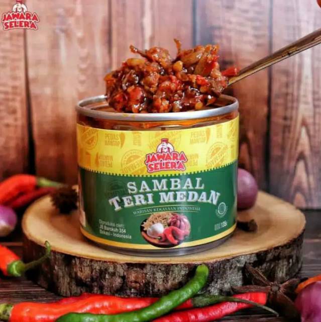 [ TERLARIS ] Sambel Teri / Sambal Teri Medan JS 135gr / Sambal Pedas