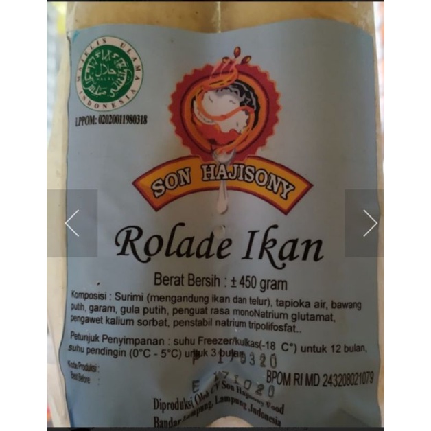 

rolade ikan sony/bakso sony/son haji sony lampung