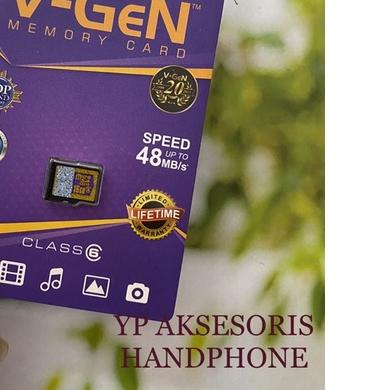 Memory Card VGEN MMC Micro SD 48mbps 4GB 8GB 16GB 32GB VGEN Memori HP V-GEN Handphone Eksternal Ori