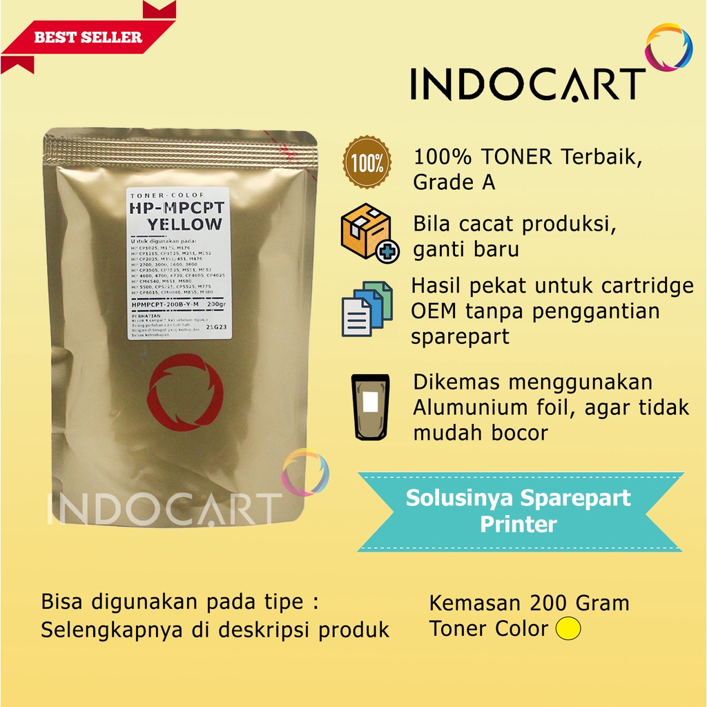 Serbuk Toner Warna MPCPT-504A-HP CP3525 CM3530-200gr-CMY