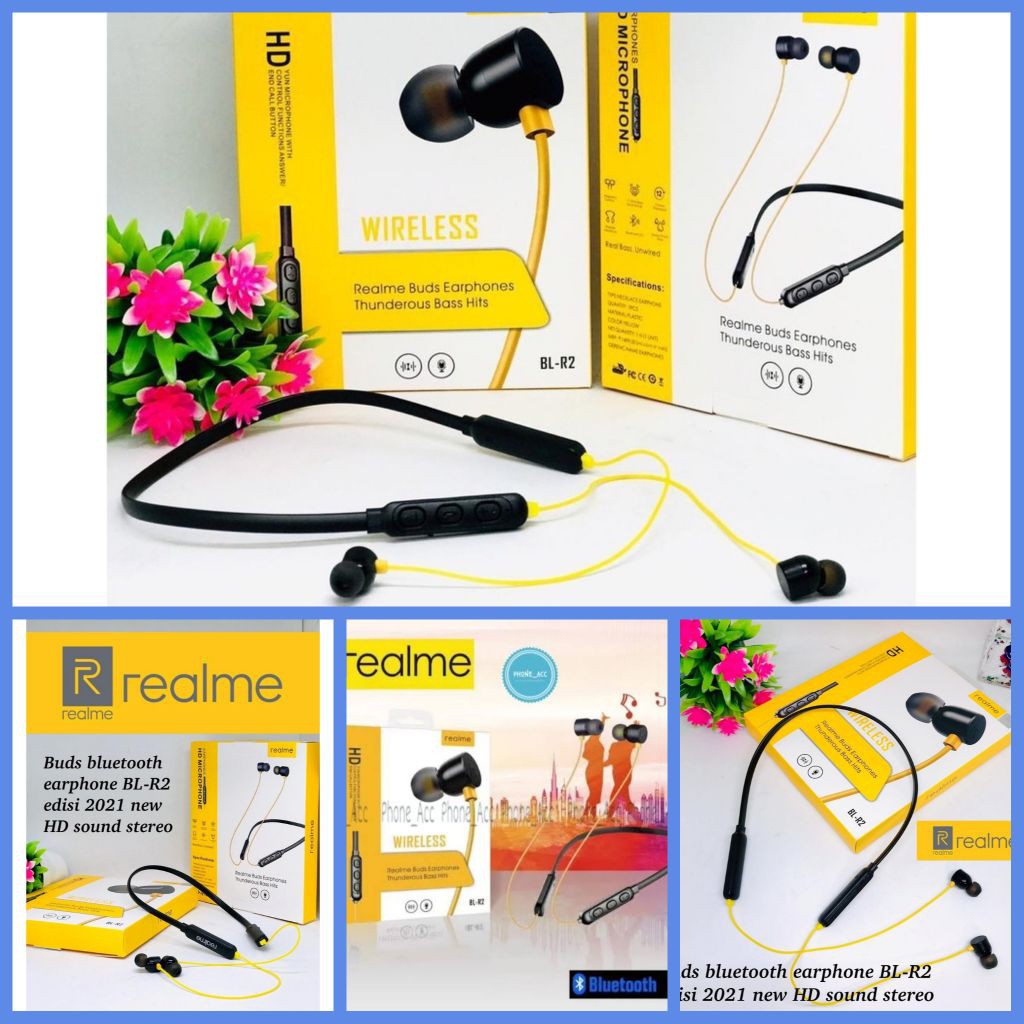 HEADSET BLUETOOTH HEADSET REALME BL-R2 BAGUS