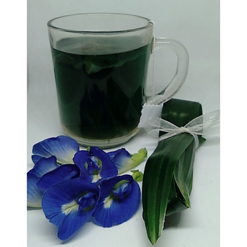 

Telapan Celup (Teh bunga telang Pandan celup)
