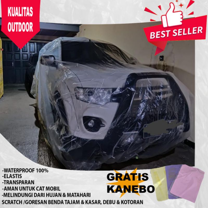 Sarung mobil transparan Terios 2015 Cover mobil transparan Terios 2015 Selimut mobil transparan Teri