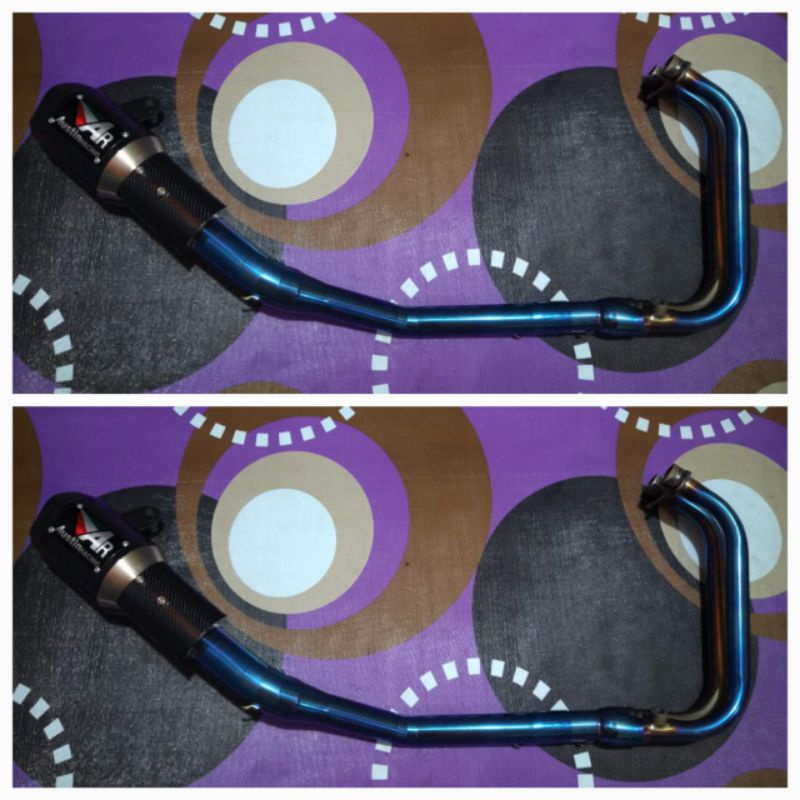 Knalpot AUSTINRACING BlueMoon Ninja 250Fi Full System PNP