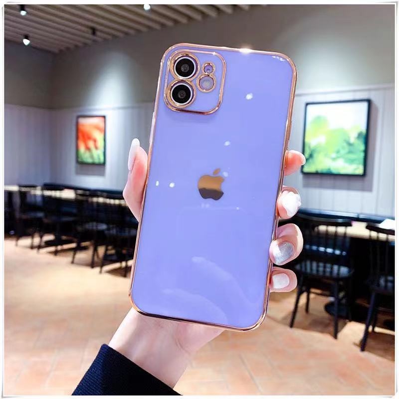 Case Bahan TPU Warna Polos Untuk iPhone 11 Pro Max 12 Pro Max 7 + 8