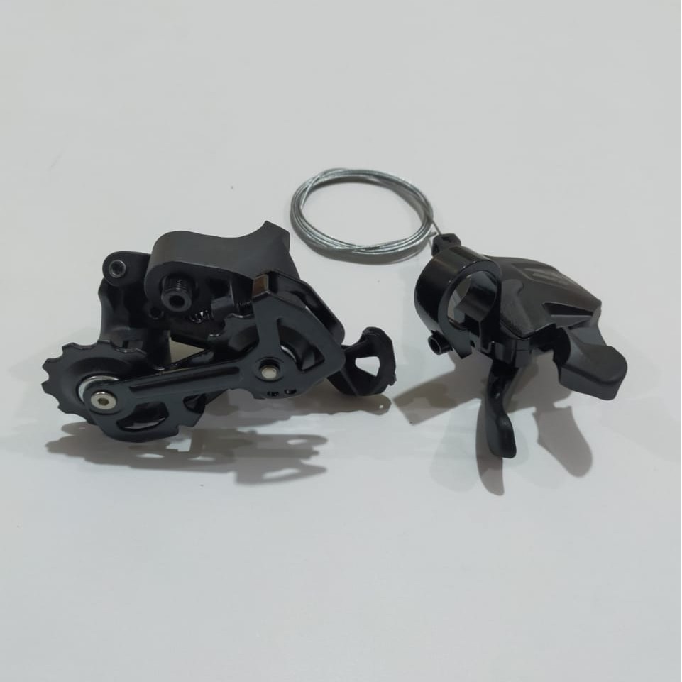 L-TWOO mini groupset 10 speed Ltwoo A7 shifter kanan dan RD type short cage sepeda MTB, lipat