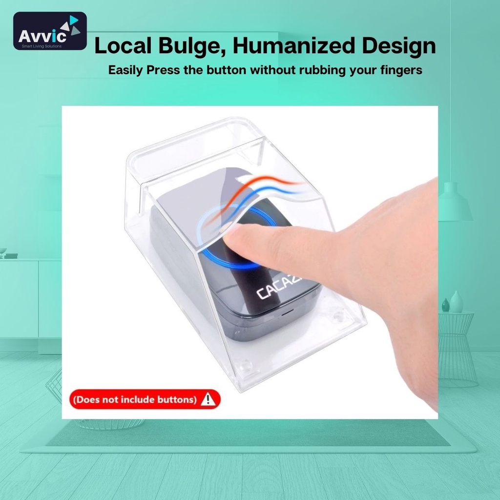 Avvic x Rain Cover Tutup Pelindung Bel Rumah Outdoor Waterproof Cover for Wireless DoorBell Transparan