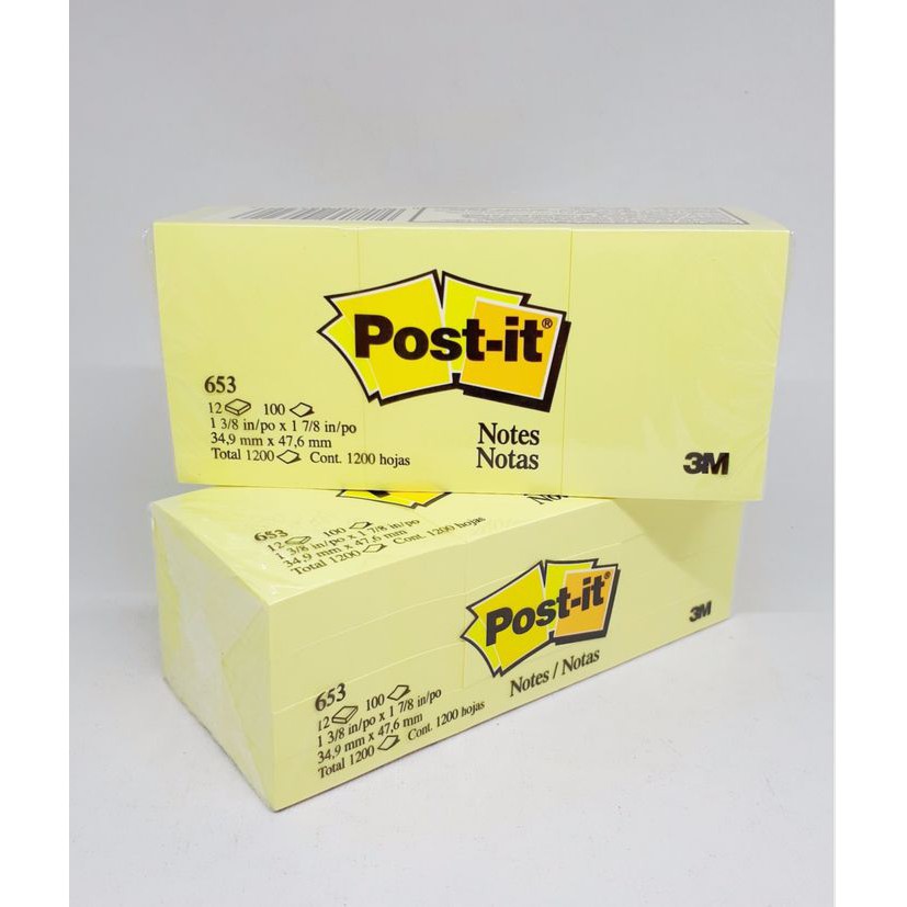 

Dijual 3M Post It Notes 653 (1,5" x 2") Berkualitas