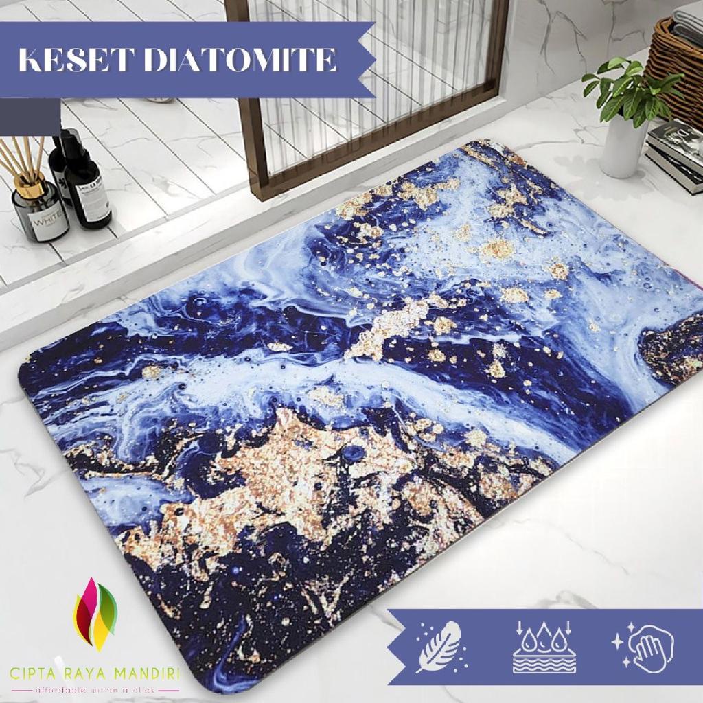 Keset Diatomite Anti Bau / Keset Anti Slip Kamar Mandi / Keset Batu / Keset Soft / Keset Dapur Cepat Kering