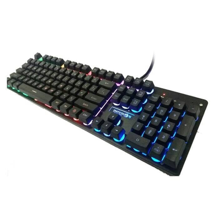 Imperion Sledgehammer 10 - Full Size Rainbow Gaming Keyboard - Hitam