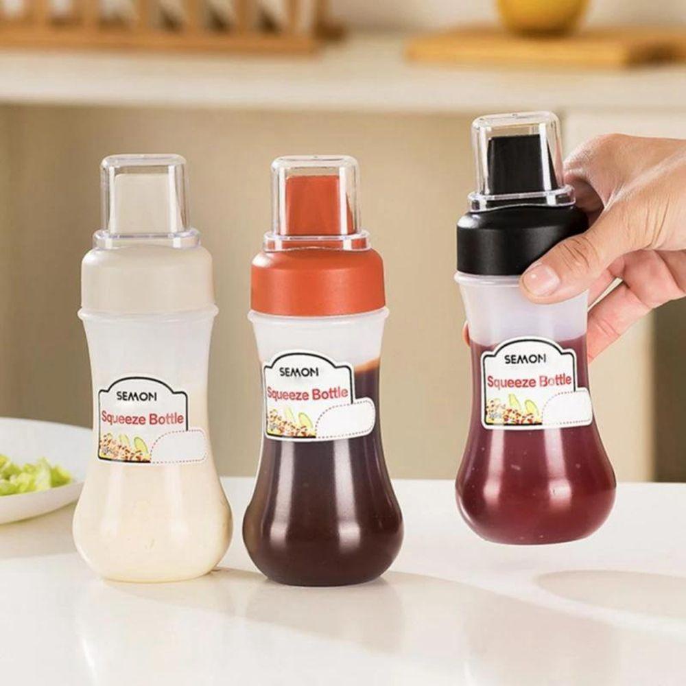 [Elegan] Botol Pencet Saos Panas Anti Bocor mustard Squirt Alat Dapur mayo Sauce Dispenser