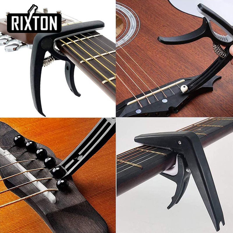 Rixton Alat Gitar Mengubah Kit 65 Pcs Strings Pick Capo Winder &amp; Cutter Tuner Aksesoris String Kit