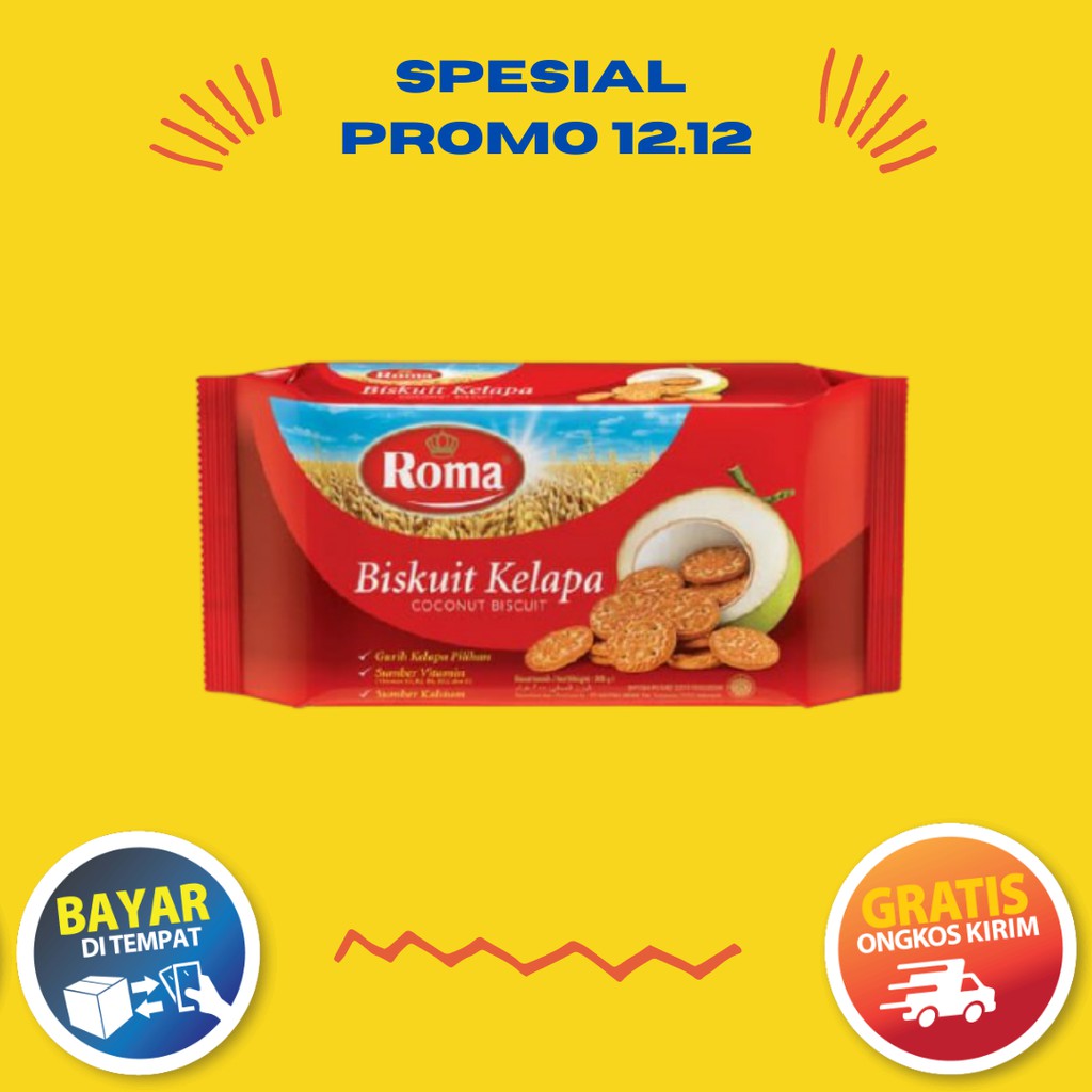 

Roma Biskuit Kelapa - Coconut Biscuits 300 Gram