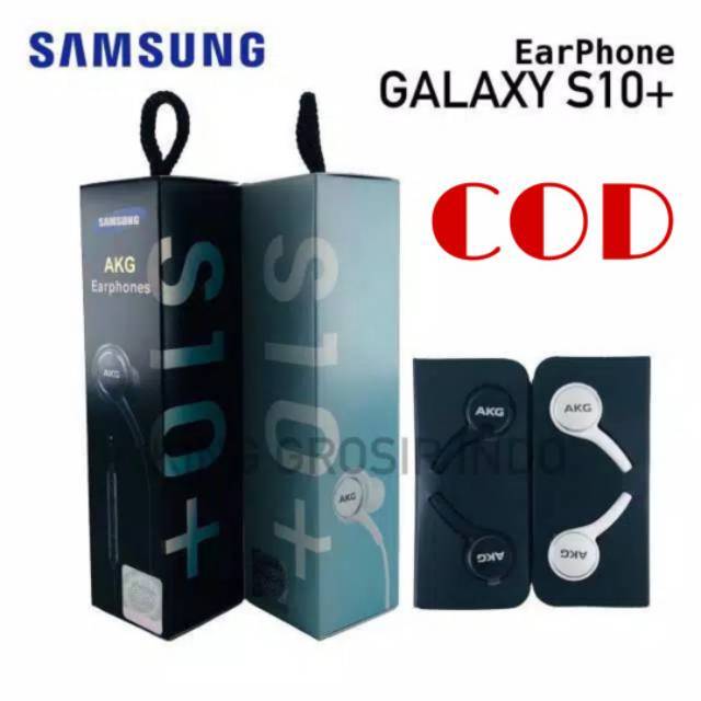 Headset Samsung AKG S10 S10+ Original 100% Handsfree Earphone S10 Plus