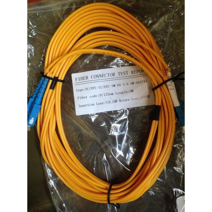 Bagus Patch Cord Lc-Sc, Singlemode, Duplex, 5 Meter Gilaa