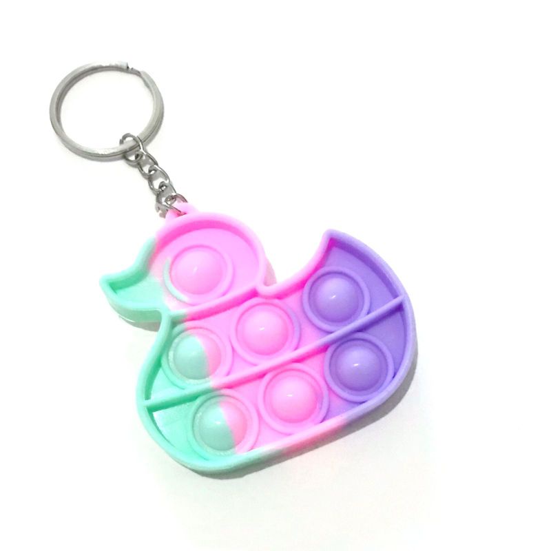 MAINAN POP IT RAINBOW Fidget push Pop itsFidget  toy Push bubble-GK Duck pop it