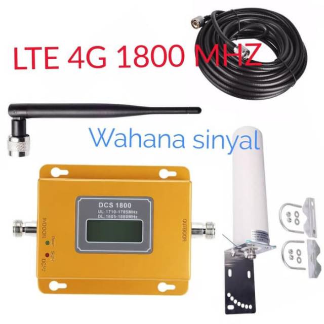 Repeater penguat sinyal hp GSM LTE DCS 4G  1800 mhz