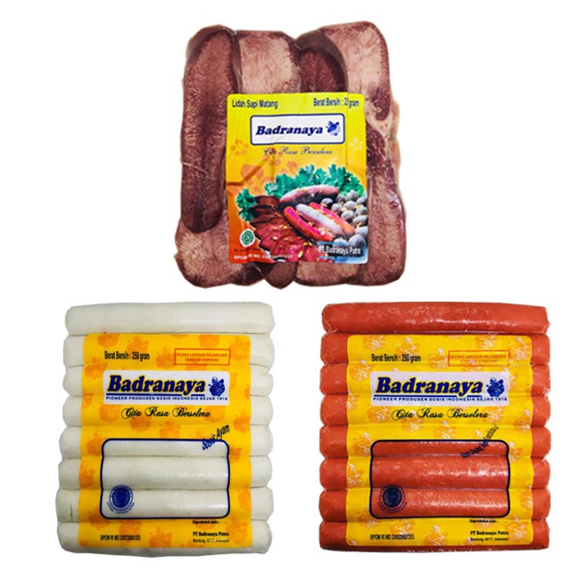 

Soes Merdeka Badranaya Lidah Sapi + Sosis Ayam + Sosis Sapi 250gr|Bundling 3