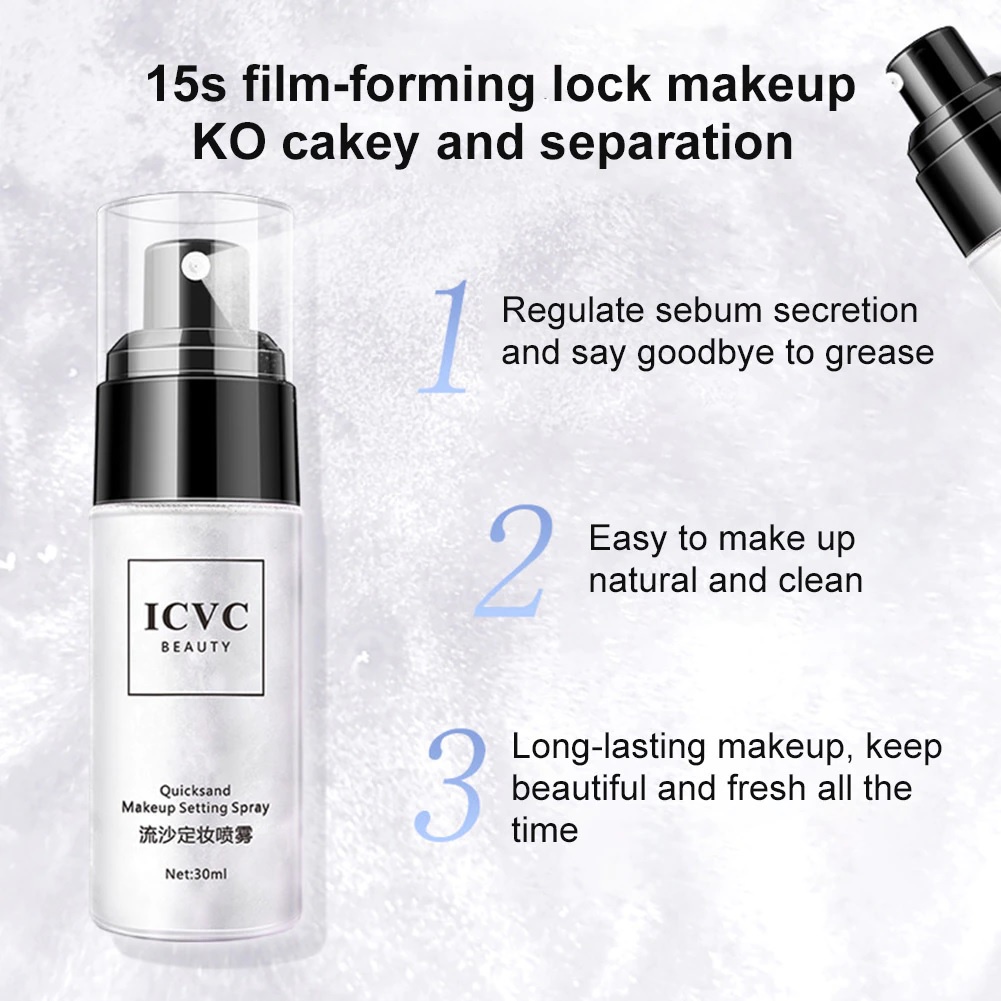 [ NEW ] High Quality Long Lasting Water Resistant Fixed Makeup - ICVC Setting Spray Import Bottle 30ml