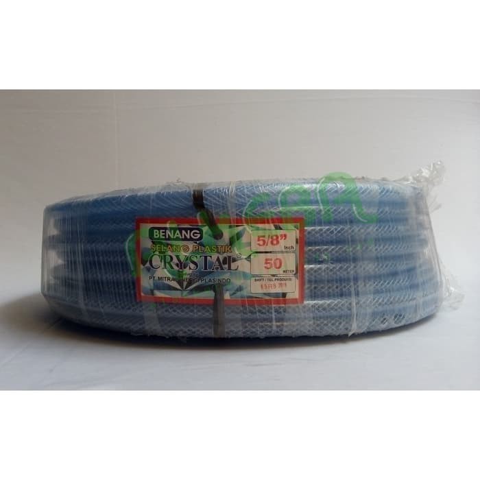 SELANG AIR serat Benang ukuran 5/8 merk CYRISTAL/ anti pecah anti geleng harga per roll 50 METER