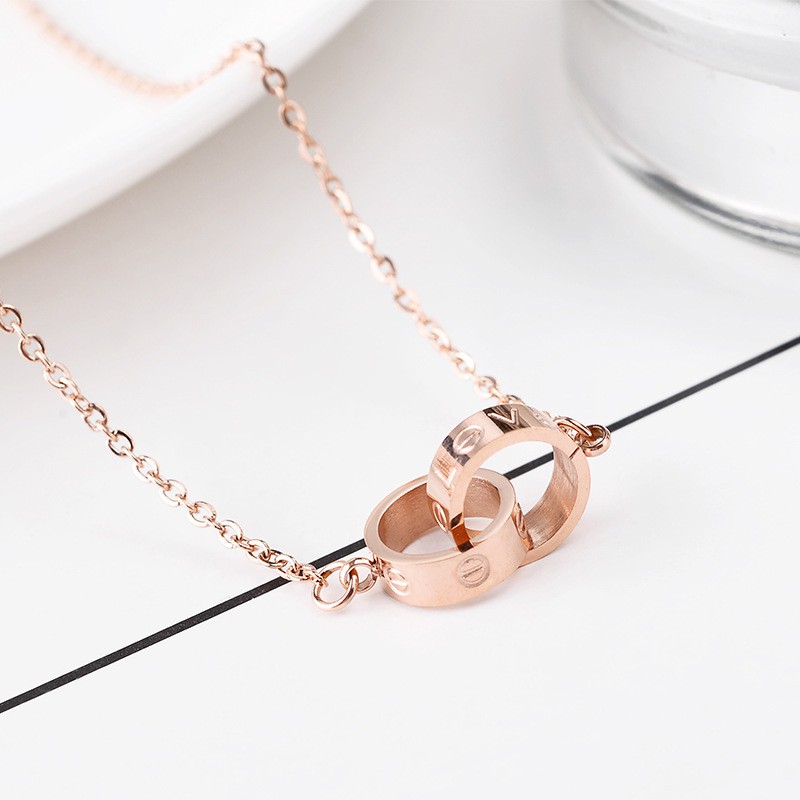 [848] Kalung Titanium Wanita Anti Pudar