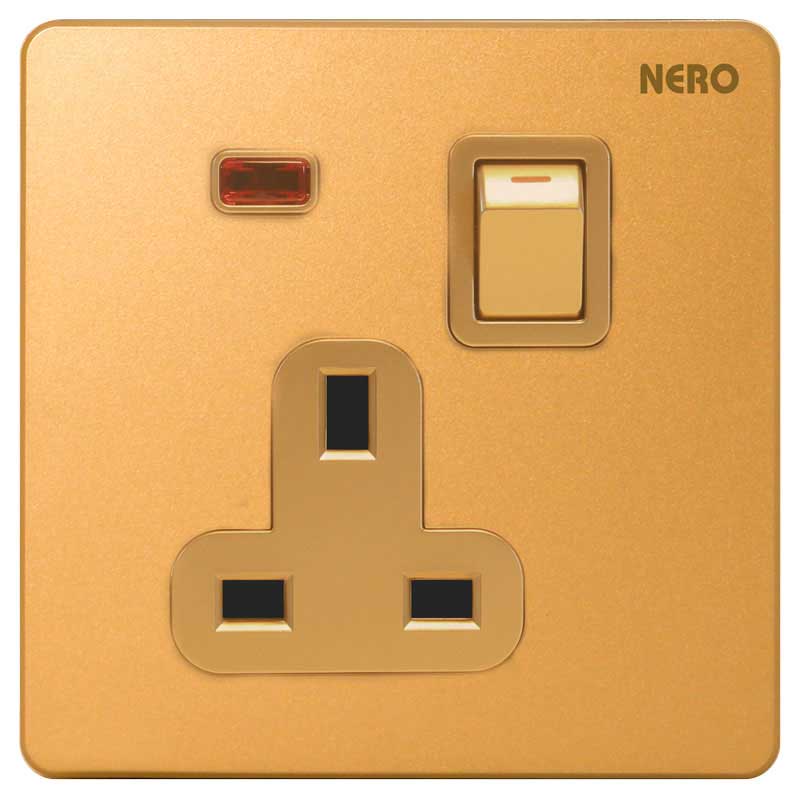 NERO Casa X21311VD-GOLD Stop Kontak AC (CP)