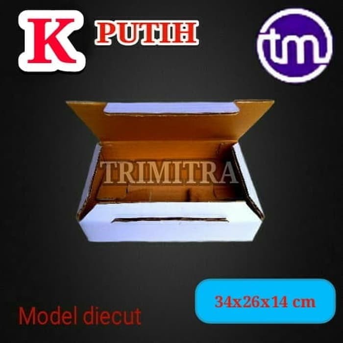 

KOTAK KARDUS KARTON BOX PACKING CORRUGATED BARU POLOS TIPE K PUTIH