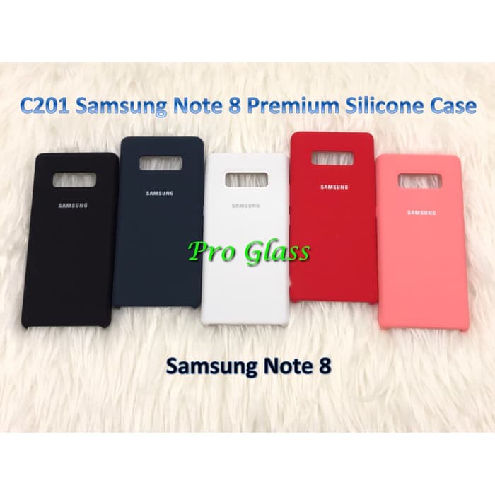 C201 Samsung Note 8 Original Samsung Silicon Leather Case Silicone