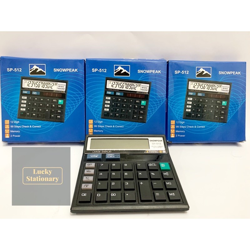 

Kalkulator Meja/Kalkulator Dagang Merk Snowpeak seri SP-512