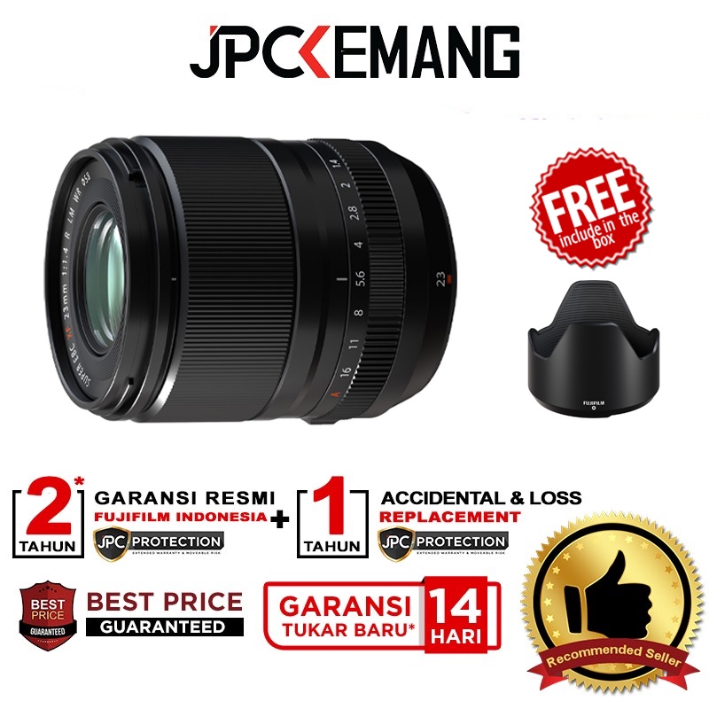Fujifilm XF 23mm f1.4 R LM WR Fuji Fujinon XF23mm f/1.4 XF 23 mm Garansi Resmi