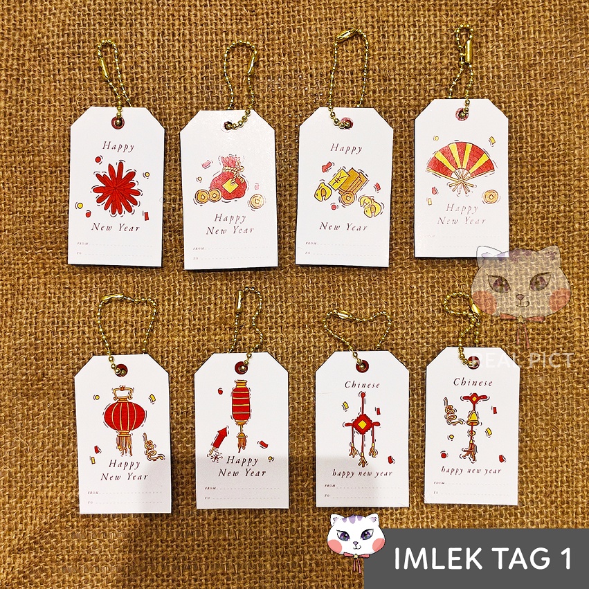 

HANG TAG IMLEK CHINESE NEW YEAR free rantai / LABEL GANTUNGAN hampers