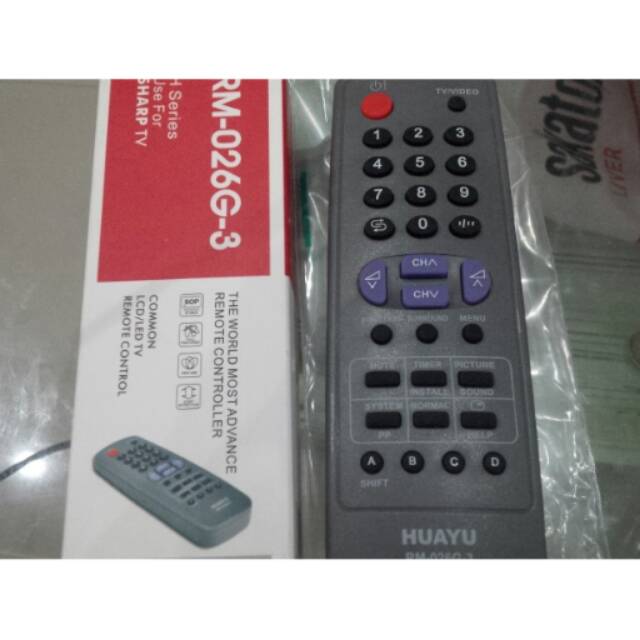 Remot TV sharp Bonus batre AA 2pcs | Shopee Indonesia