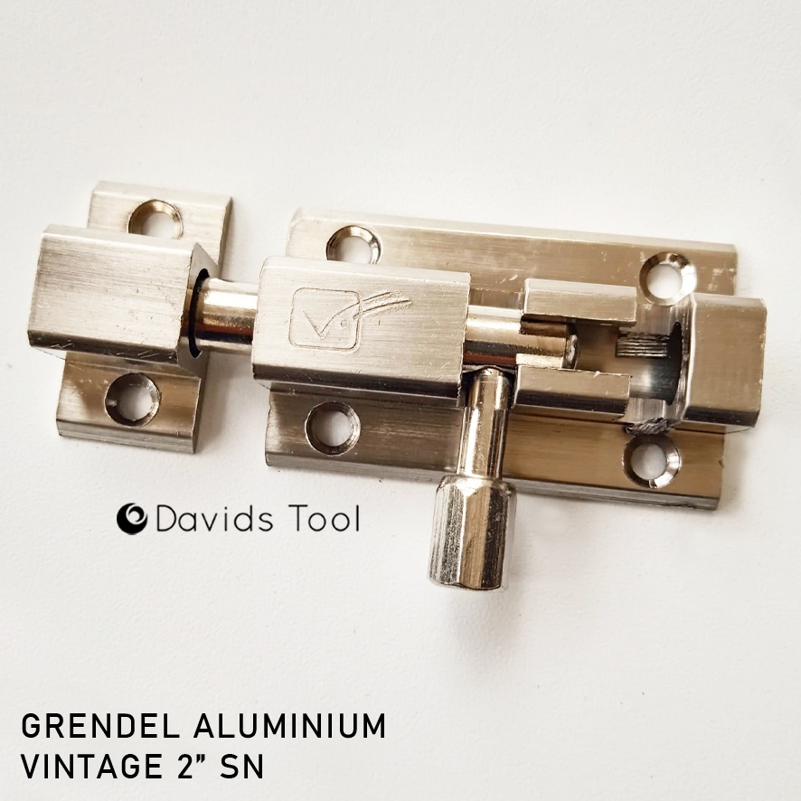 Grendel Pintu Gerendel Jendela Grandel Slot Aluminium Vintage 2 Inch