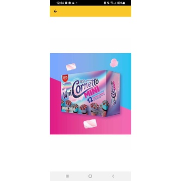 Es krim cornetto mini. kacang bawang premium