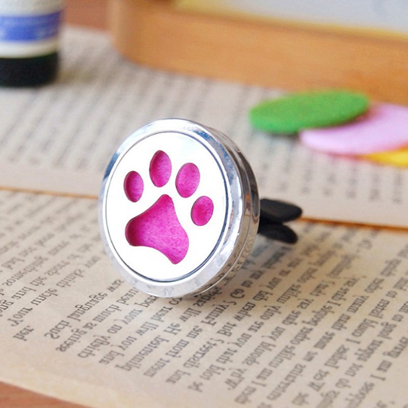 Diffuser Aromaterapi Essential Oil Bahan Stainless Steel Untuk Ventilasi Ac Mobil-Cute dog claw