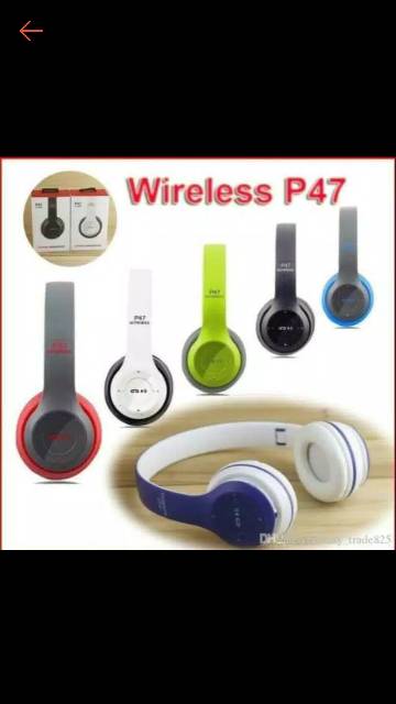 Headset hansdfree bluetooth P47 mega bass