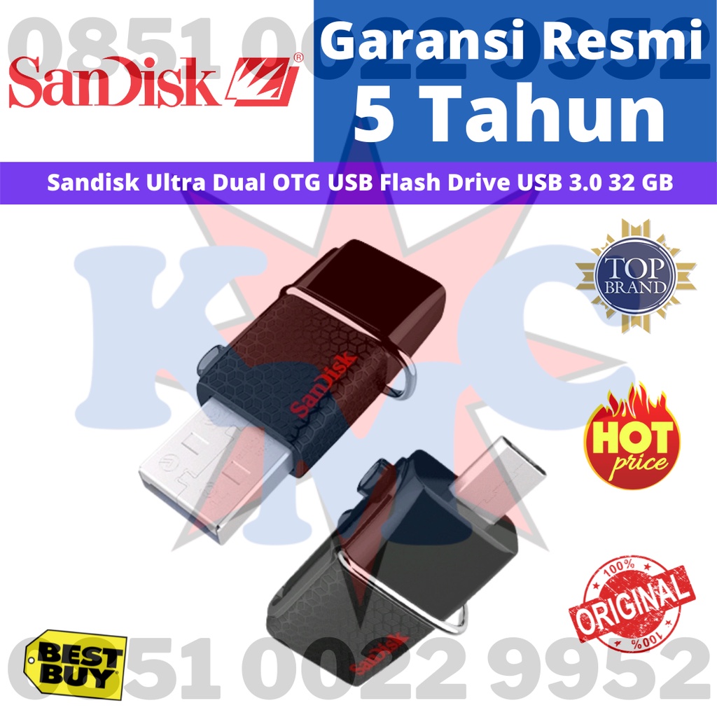 Sandisk Ultra Dual OTG USB Flash Drive USB 3.0 32GB