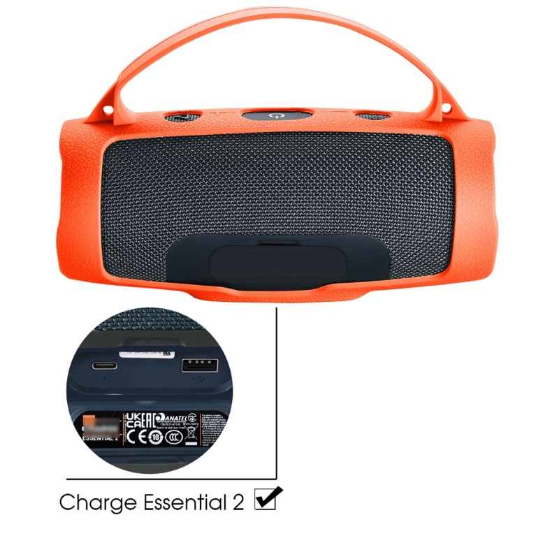 Bt Silikon Untuk Case Cover Untuk Jblcharge4 Jblessential2 Portable Waterproof Wireless BluetoothSpeaker Travel Gel Lembut