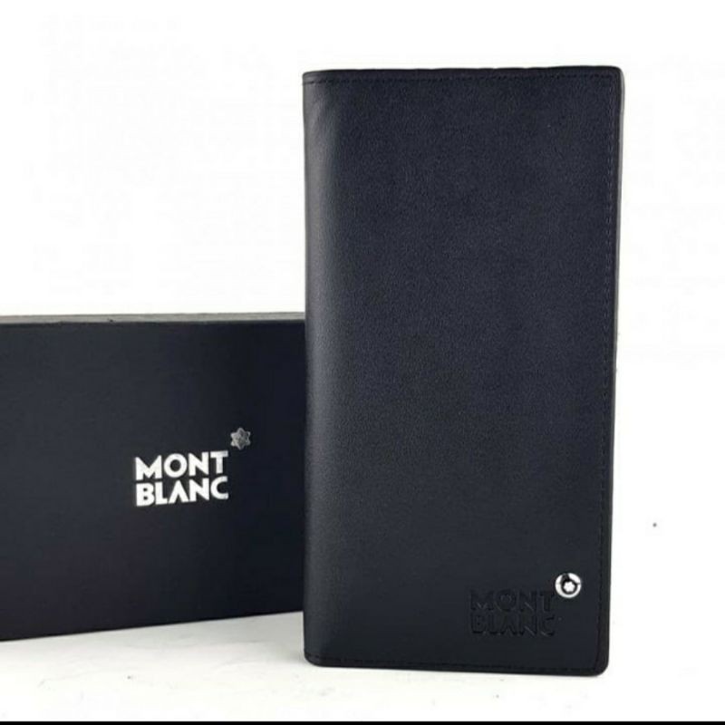 Dompet panjang pria asli kulit mont blanc