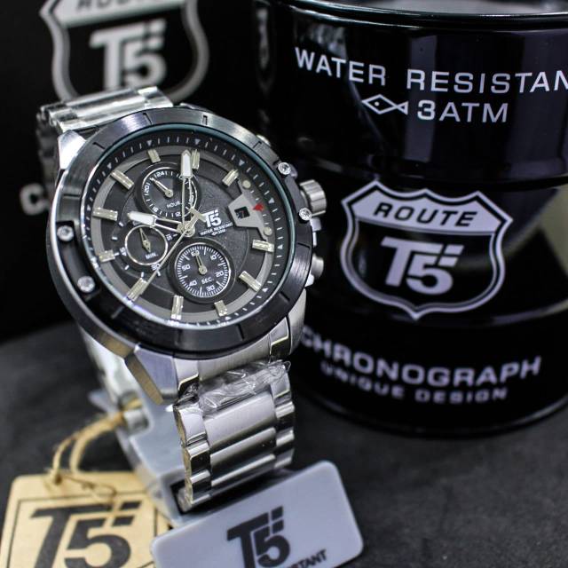 Jam T5 H 3636 original chronograph bergaransi free box