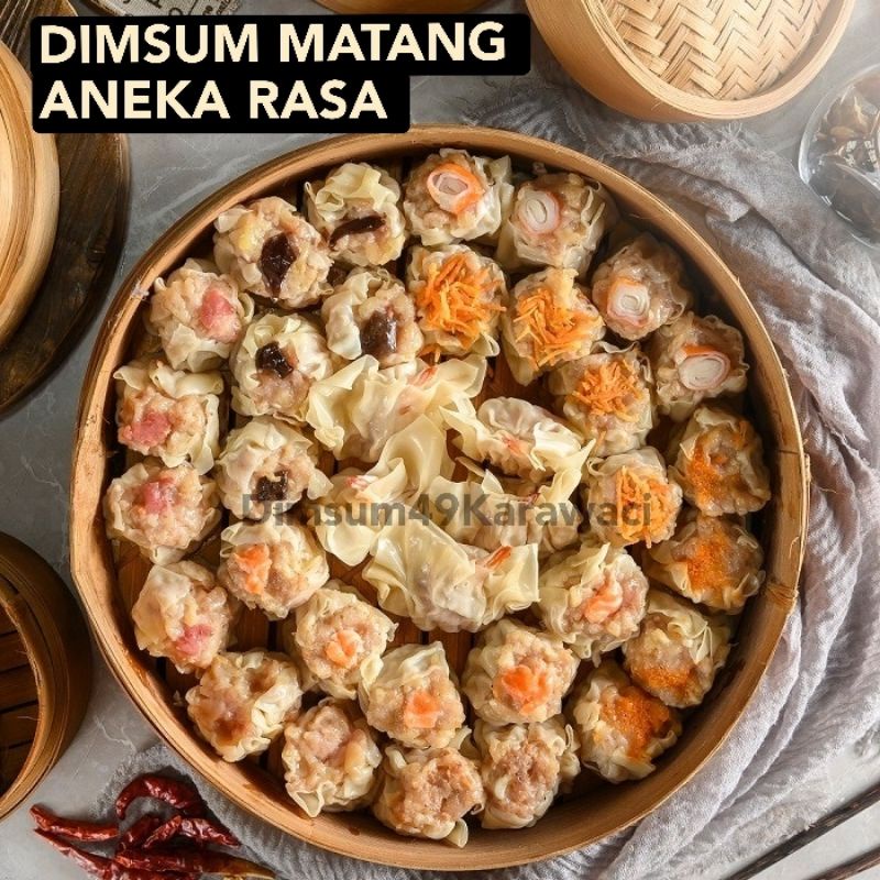 

DIMSUM 49 MATANG ANEKA RASA FAVORIT NO 1 INDONESIA (KELIPATAN 10 PCS)/DIMSUM HALAL