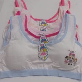 Miniset busa anak perempuan remaja dewasa miniset katun wanita remaja dewasa katun halus lembut dalaman anak perempuan step 3 sport