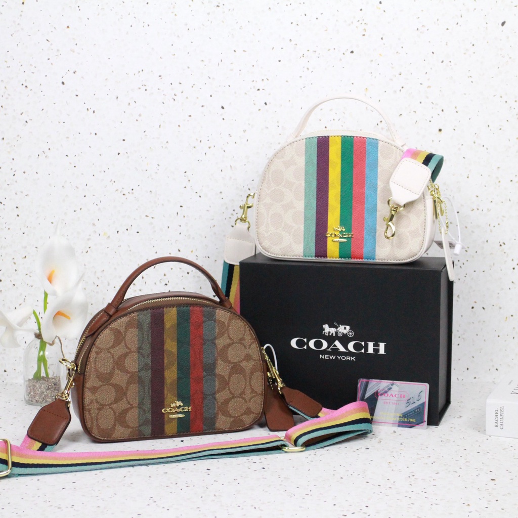 C*@ch Serena Satchel Rainbow 1109 (free bubblewrap+Dustbag)