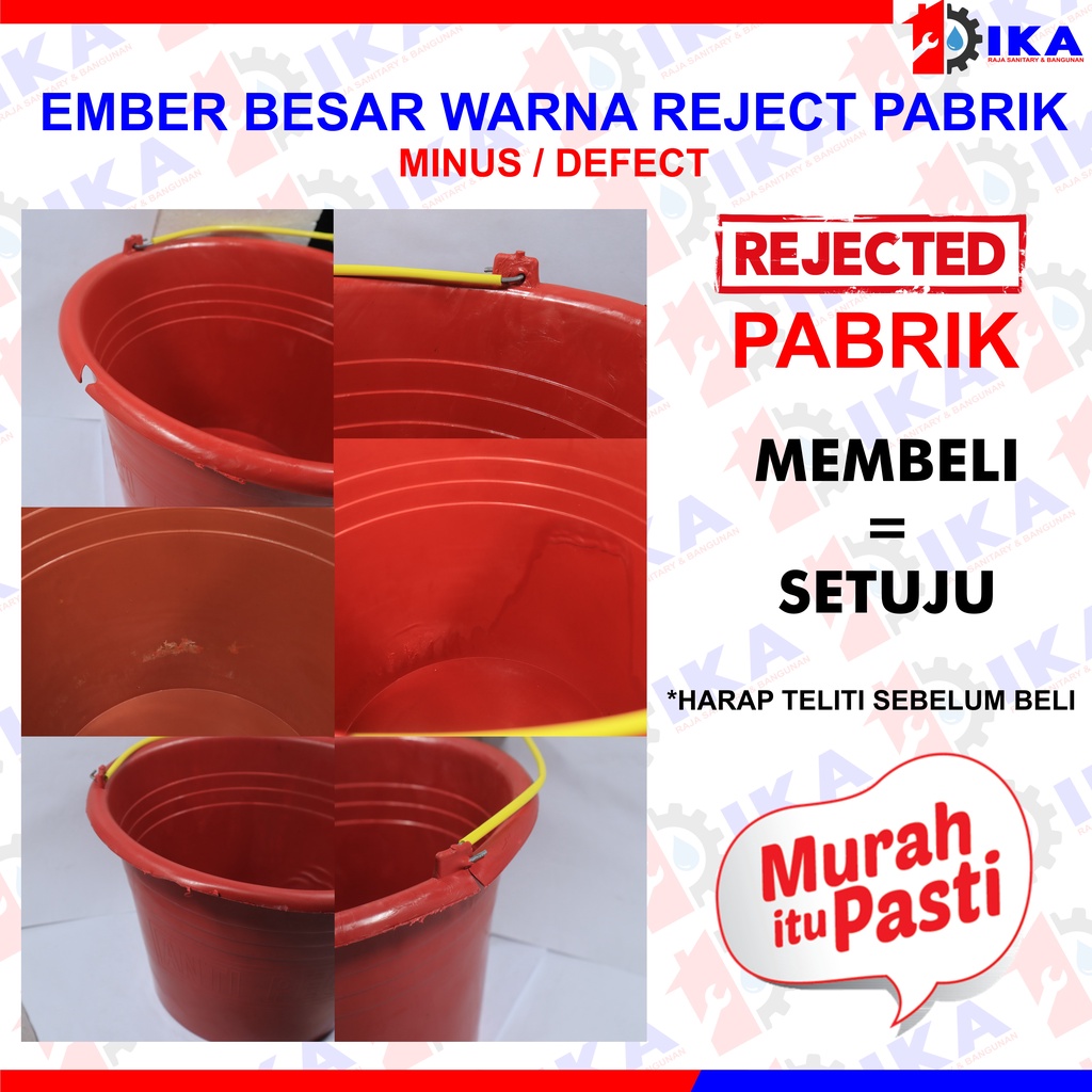 Ember cor hijau besar ( REJECT PABRIK ) cupang / murah plastik anti pecah berkualitas termurah air tampung