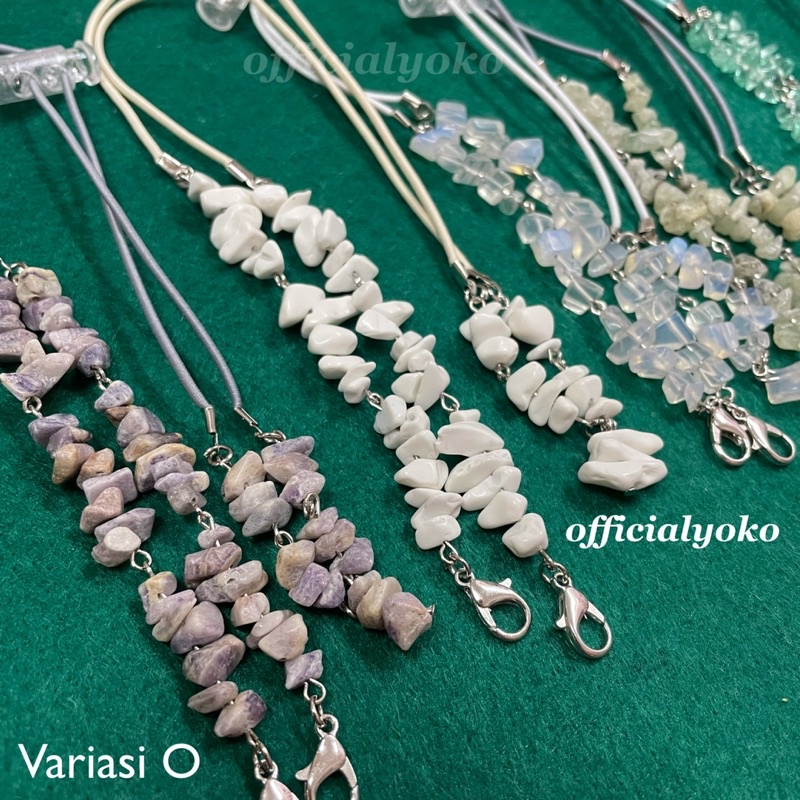 Strap Masker Hijab Konektor  Batu Pecah 2in1 Stopper Tabung - Strap Mask - Tali Kalung Masker