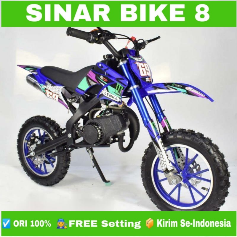 Motor Cross Mini Trail Lenka MC 69 2 Tak , Bensin Campur