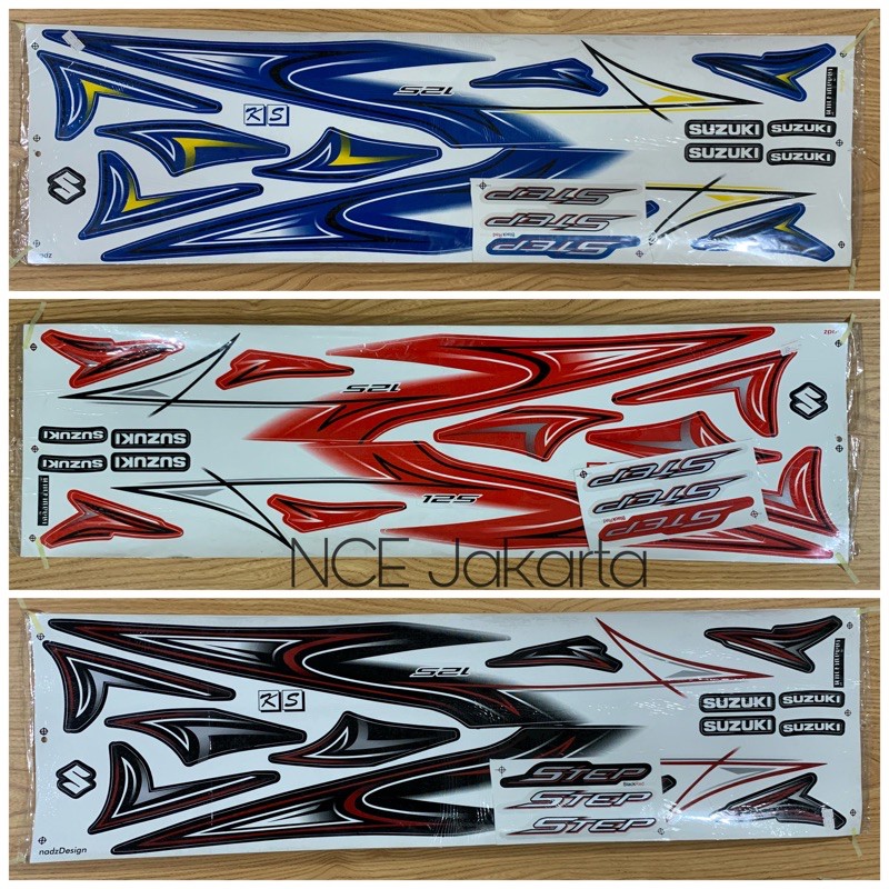 STIKER STRIPING VARIASI STEP SPIN THAILAND