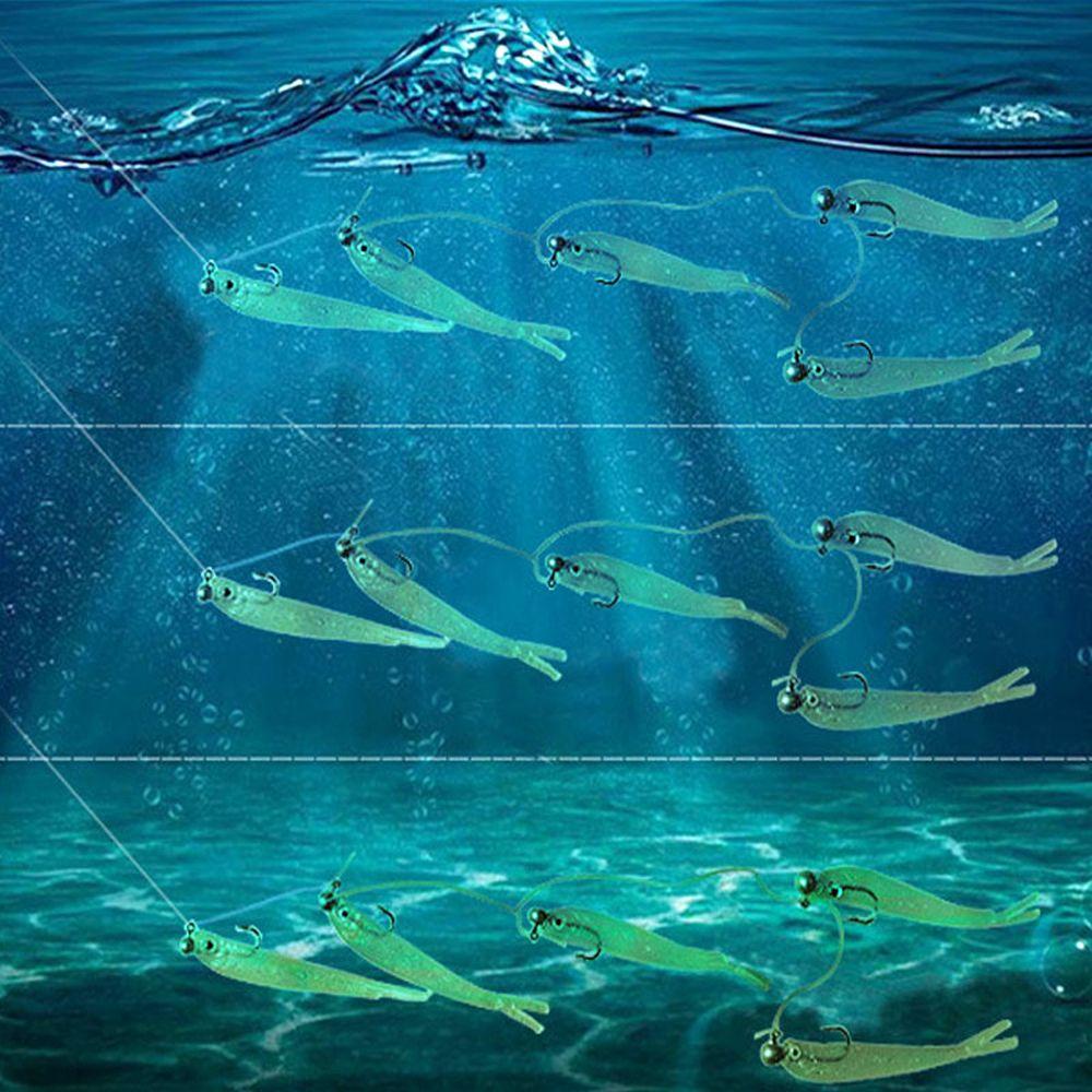 Lanfy Cluster Soft Lure Swim Cor Umpan Angling Jigs Fishing Hooks Tools Hooks Pelindung Umpan Sempurna Umpan Pancing