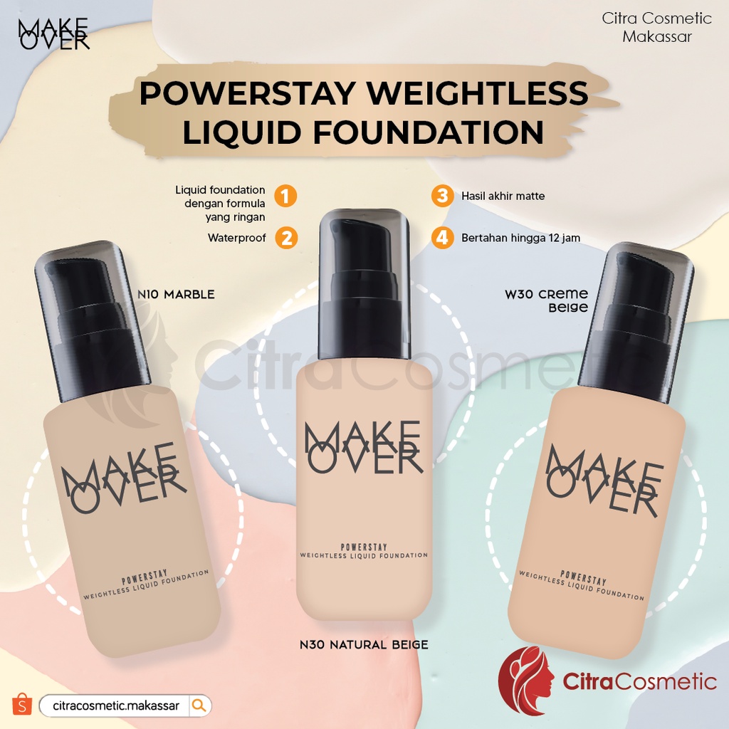 Make Over Powerstay Weightless Liquid Foundation 33Ml